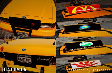 Новая реклама на такси Новая реклама на такси